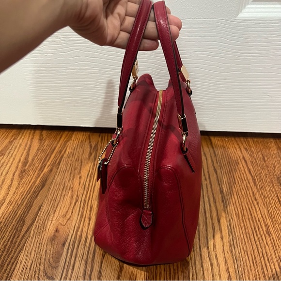 Coach Red Leather Handbag